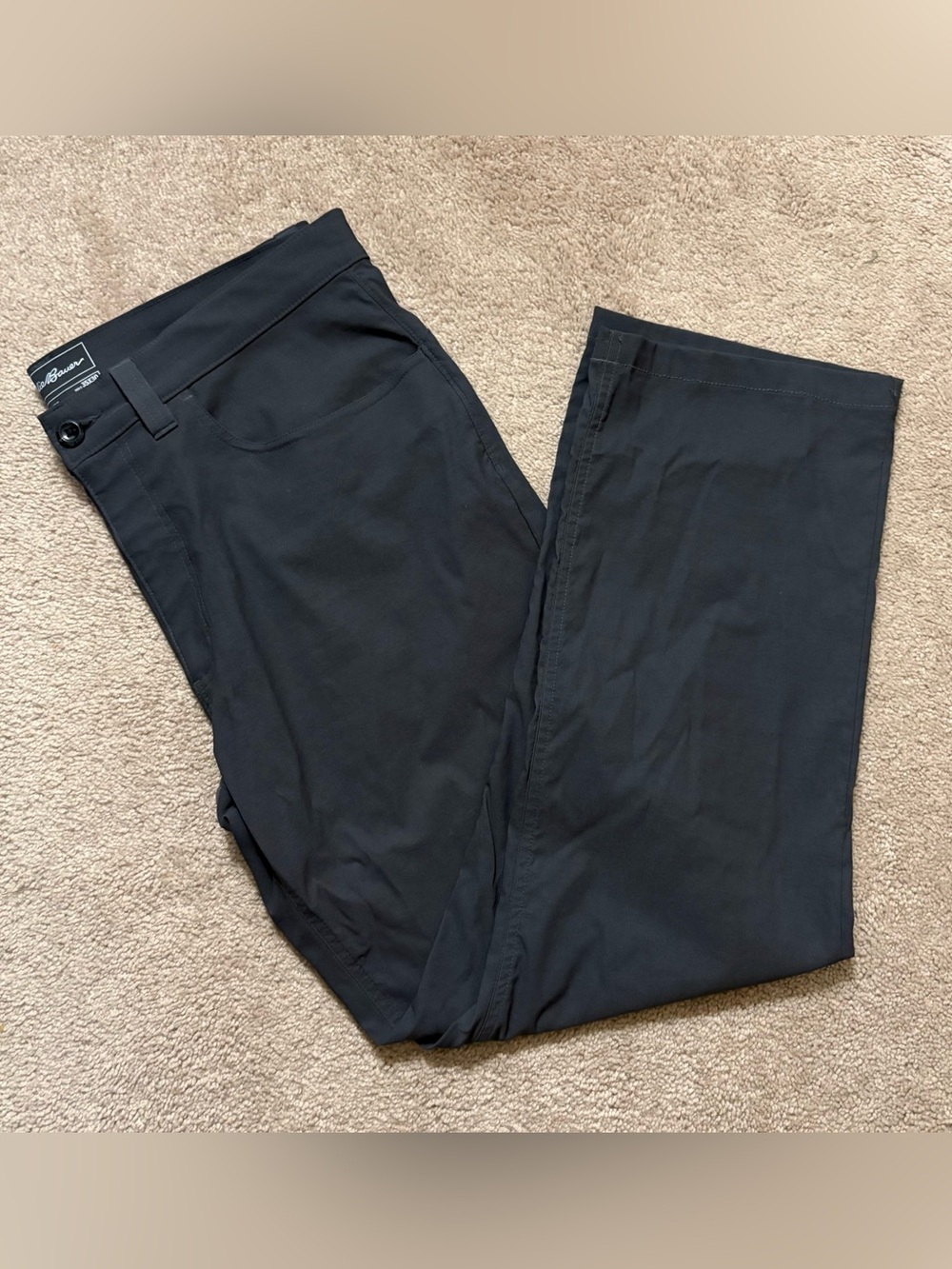 Eddie Bauer Men's Dark Grey Travex Nylon Performance Hiking Pants 35x30